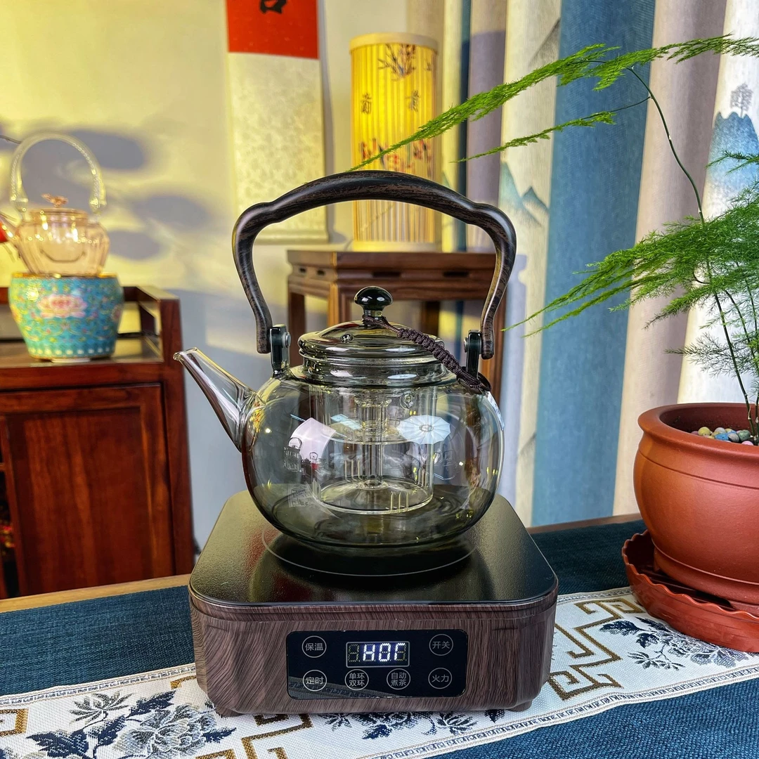 新匠1600瓦方形电陶炉+1200毫升璃尚明4代蒸煮一体壶
