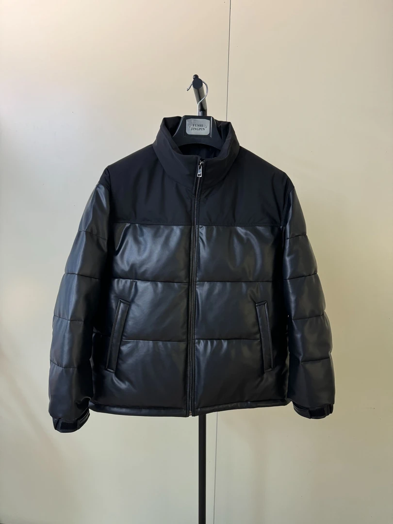 《媚菲XIYUA》品牌海宁真皮男士鹅服636冬款宽松简约时尚外套