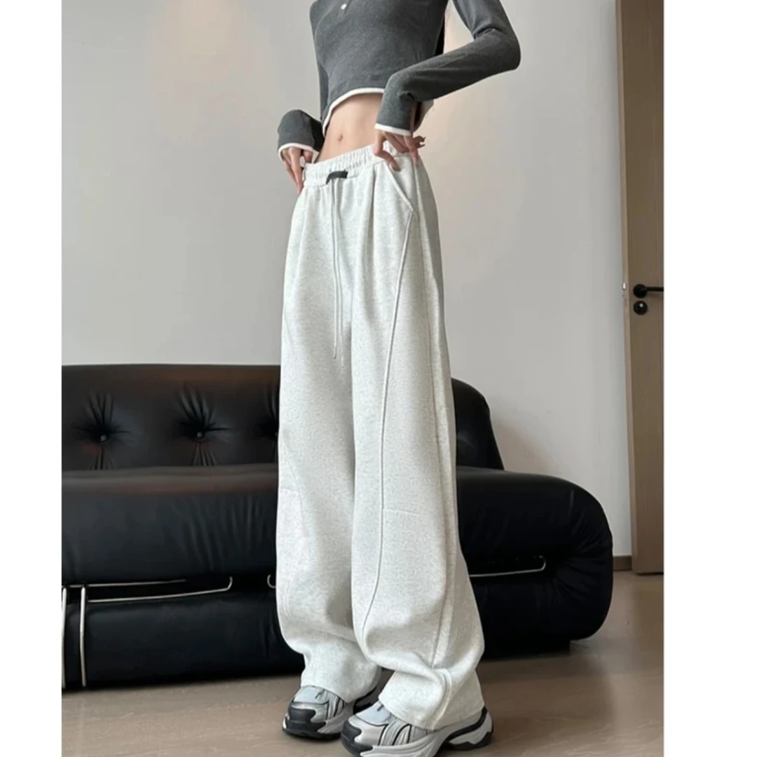 【黑标弯刀裤】2025春季新款运动弯刀抽绳休闲卫裤