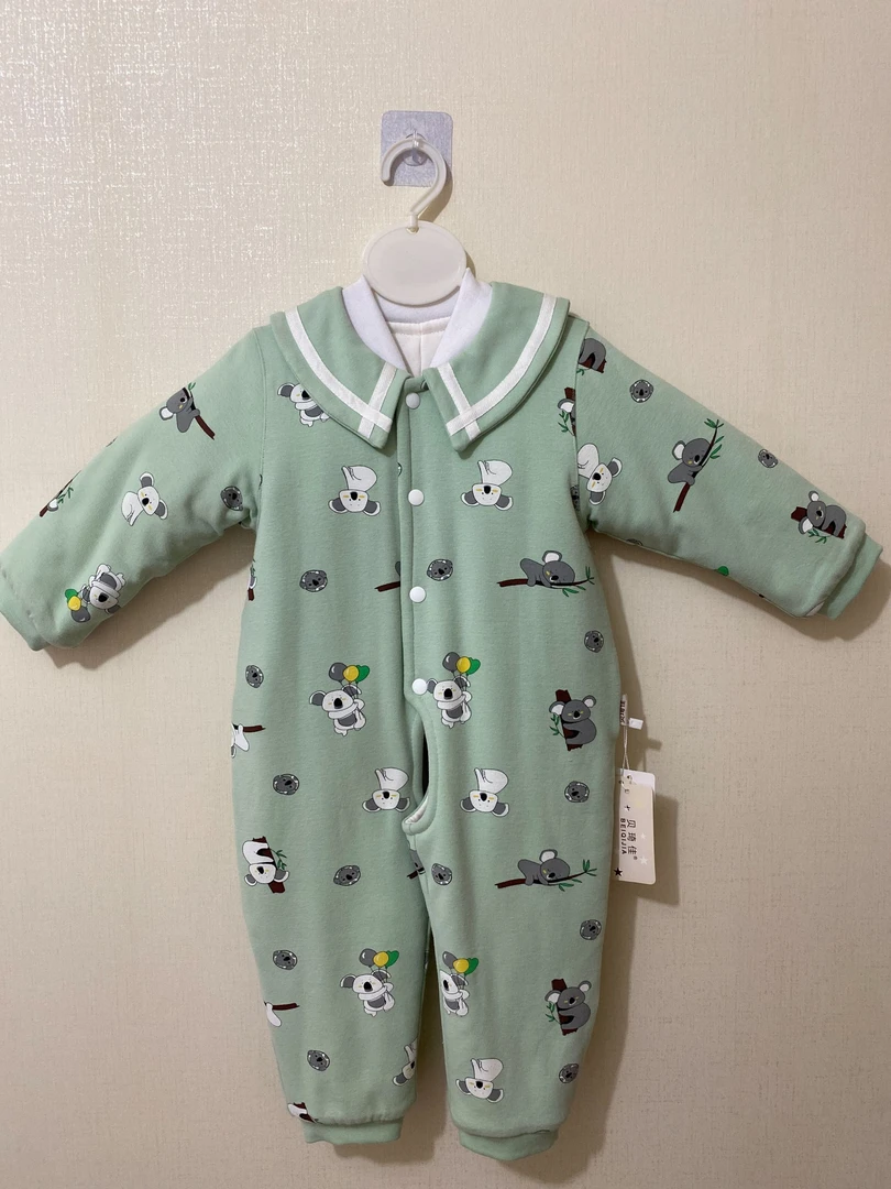 秋冬新疆爆款长绒棉纯手工儿童棉衣拉链爬服棉衣高质量婴儿棉花衣