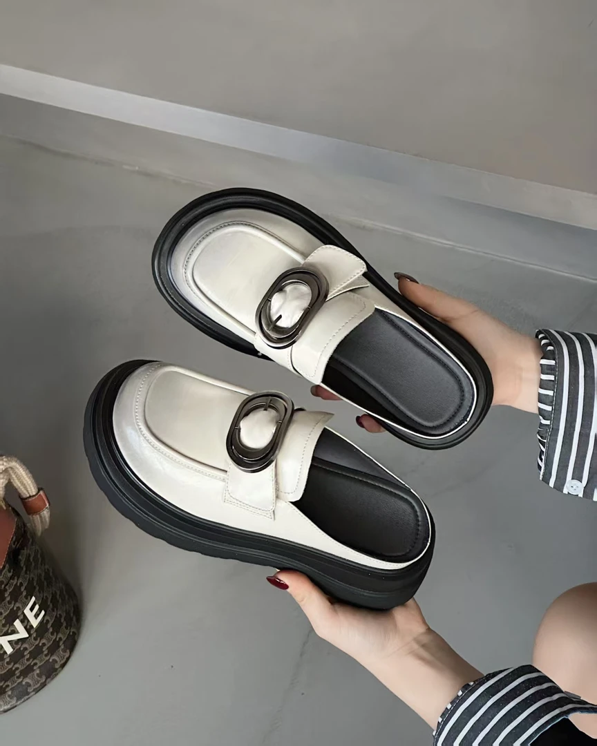 0629-36  女款百搭气质乐福半拖单鞋  LBR  52089