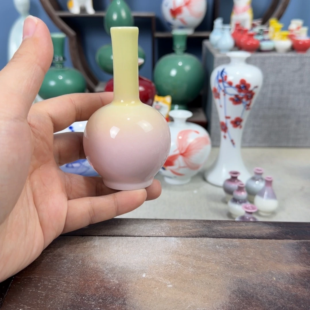 陶瓷手工小花器摆件