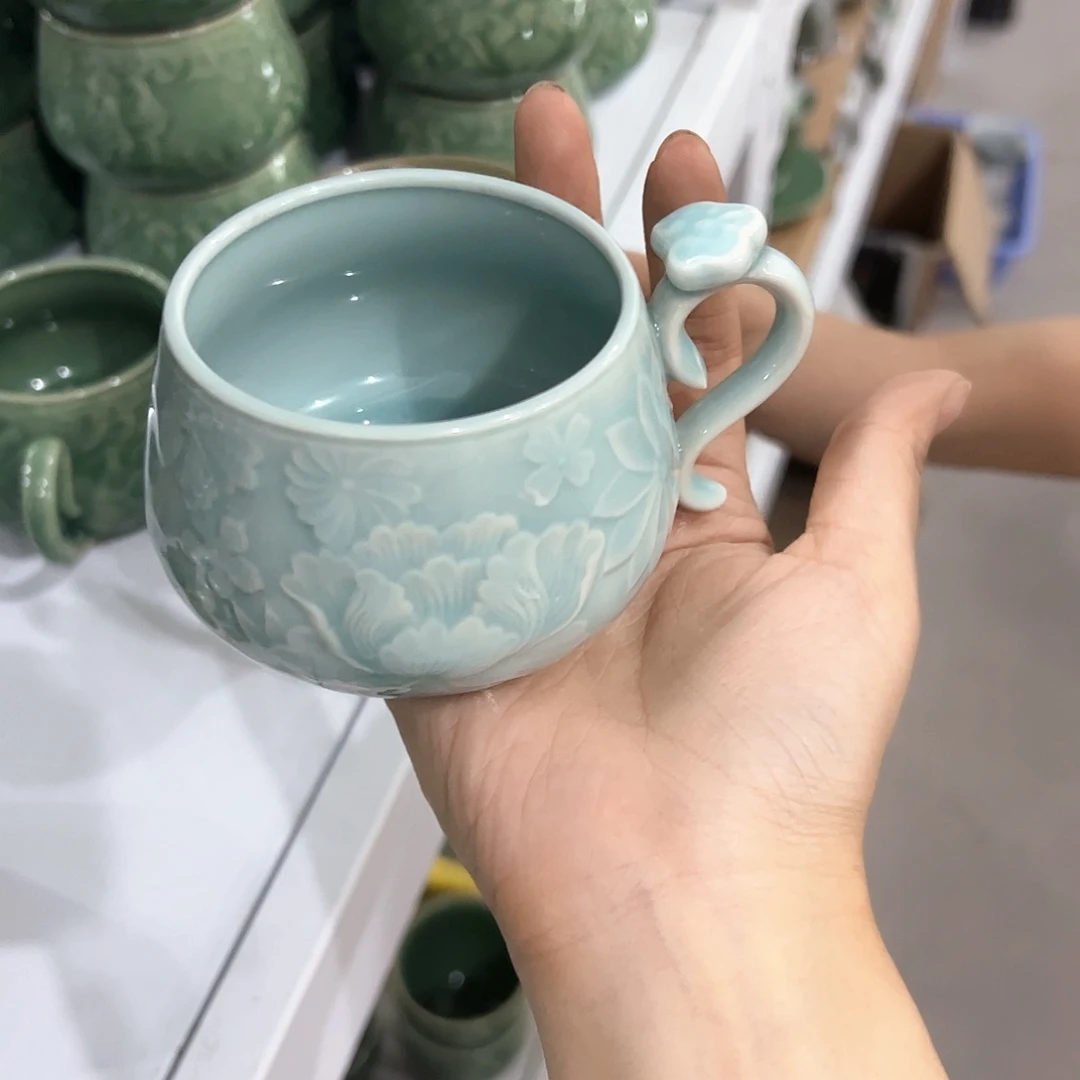 龙泉云间青瓷小米茶器