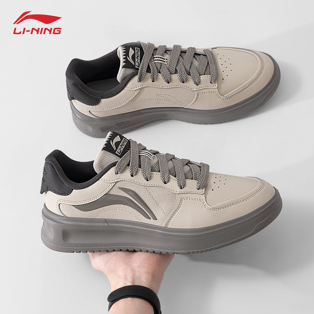 李宁元宵男鞋板鞋运动增高低帮潮流官方正品轻软2025新款休闲鞋