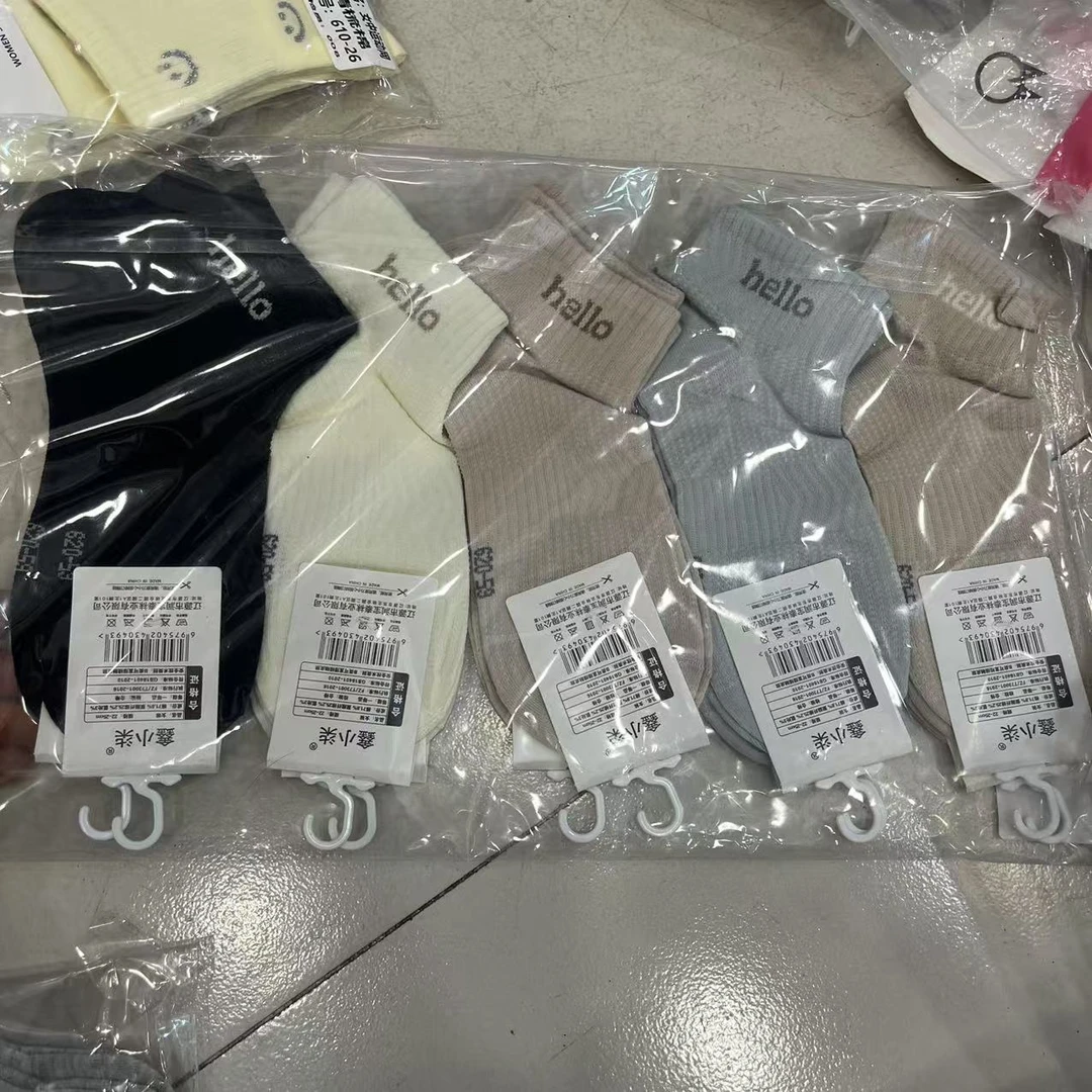 印花薄款短筒袜短筒短袜可爱风女运动休闲风防臭透气夏季