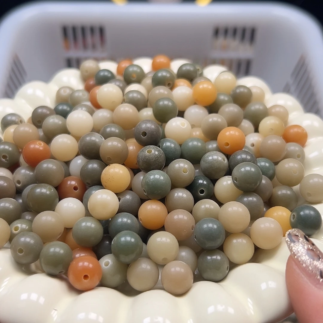 菩提根/象牙果手串卡10绿多宝圆500颗