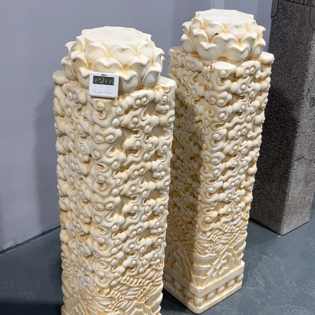 汉白玉祥云柱不包邮