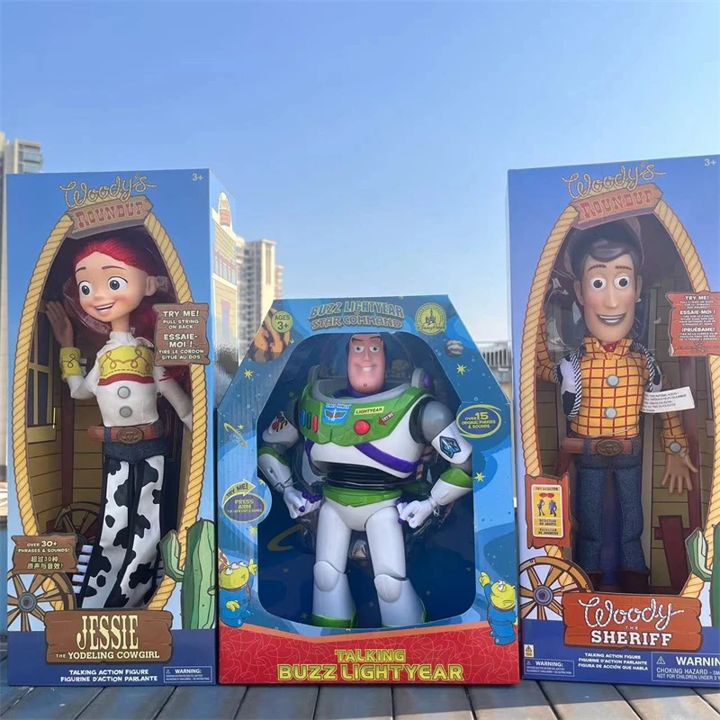 玩具总动员 巴斯光年 说话发声胡迪警长牛仔 翠丝 弹簧狗公仔玩具