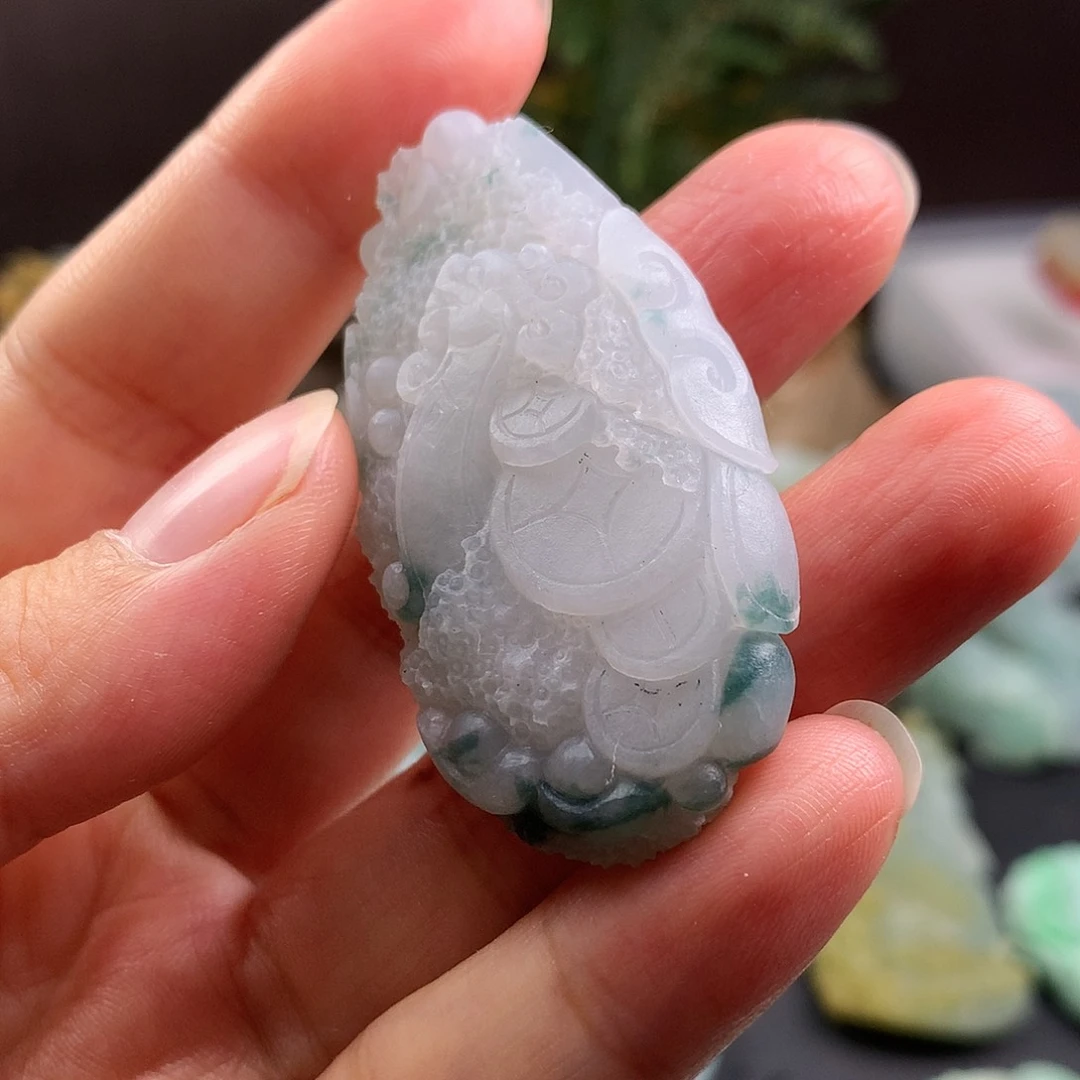 未镶嵌定制翡翠八破