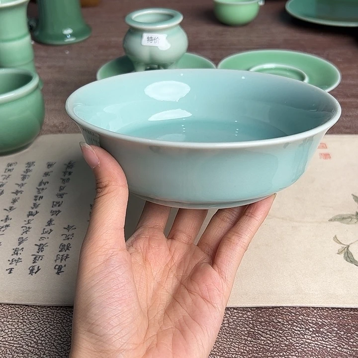 龙泉云间青瓷小米茶器