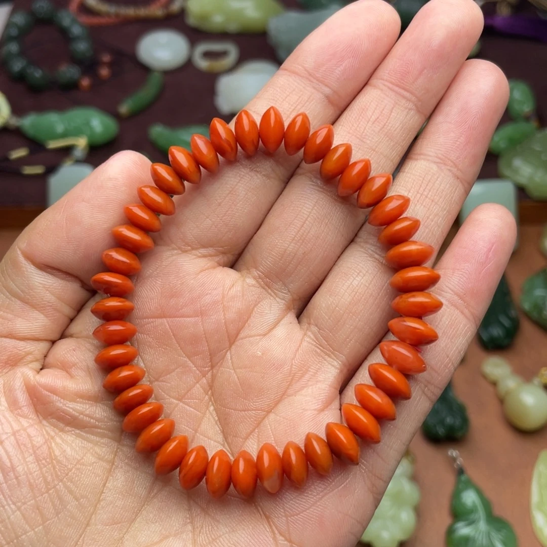 南红玛瑙未镶嵌颈饰