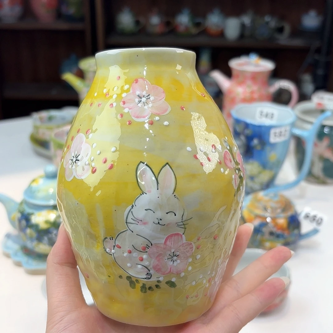 景德镇手绘高温釉下彩陶瓷茶具