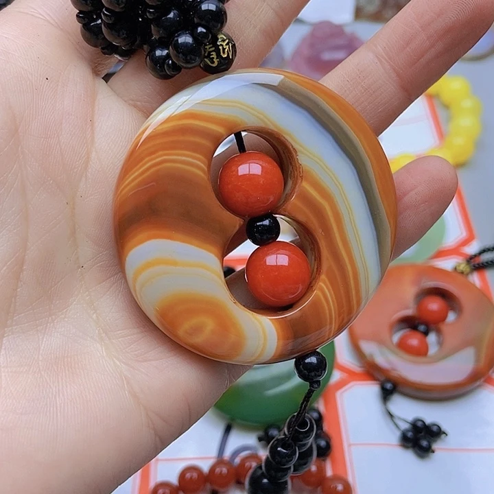 【闪购商品】未镶嵌玛瑙/玉髓珠宝半成品皈*