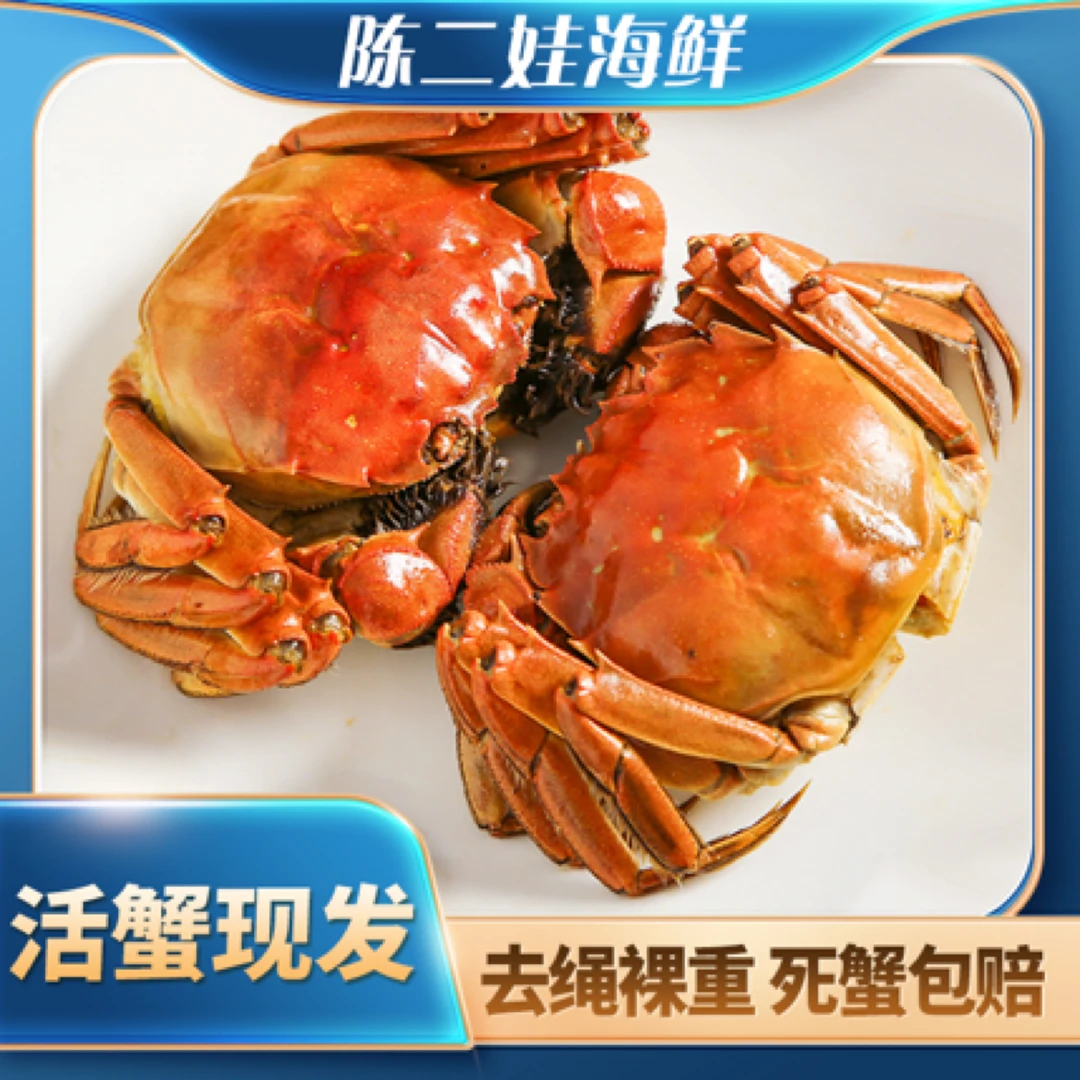（鲜活套餐）规格-2.5两母蟹6只装（2.3-2.5）