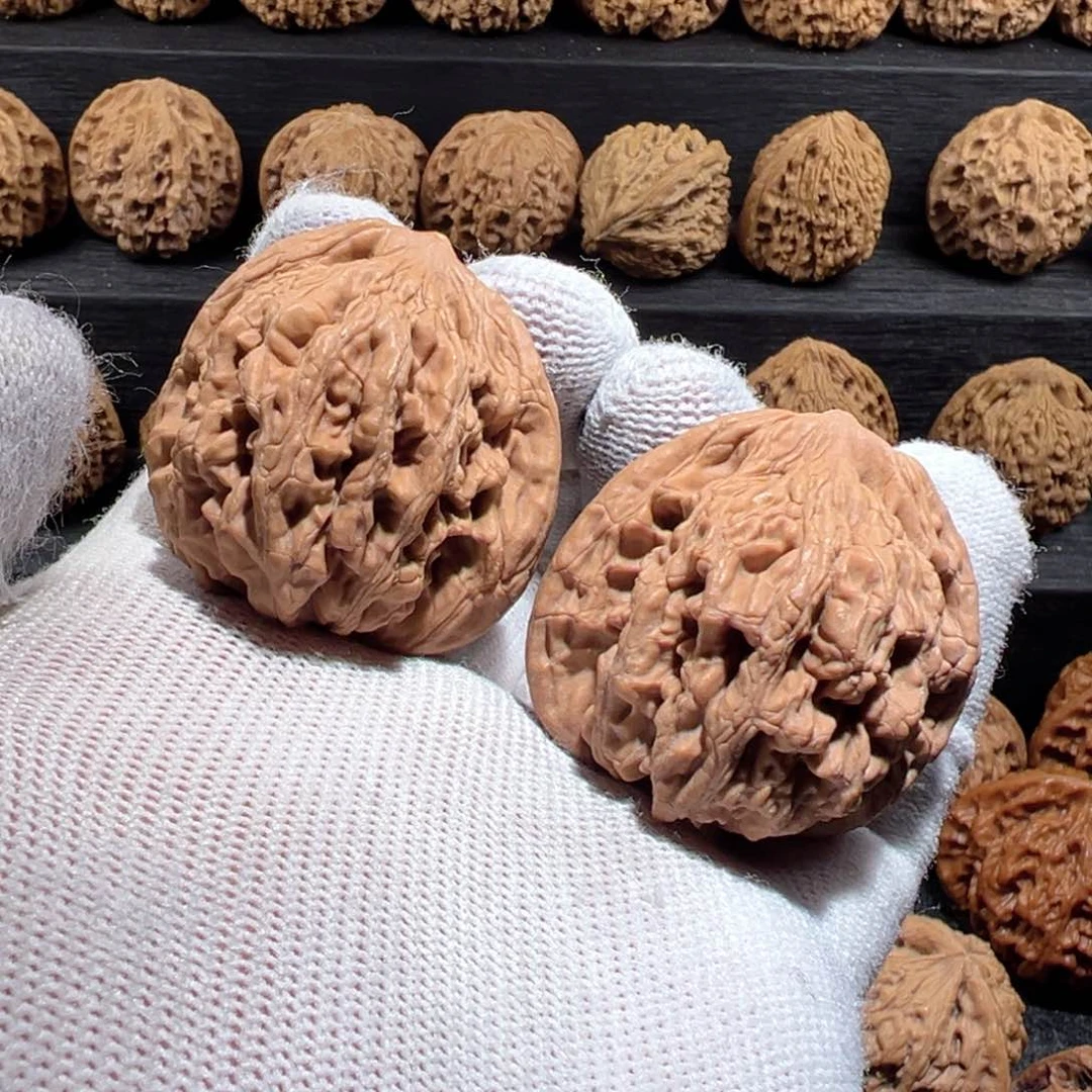 文玩核桃把件希*43麦穗虎头