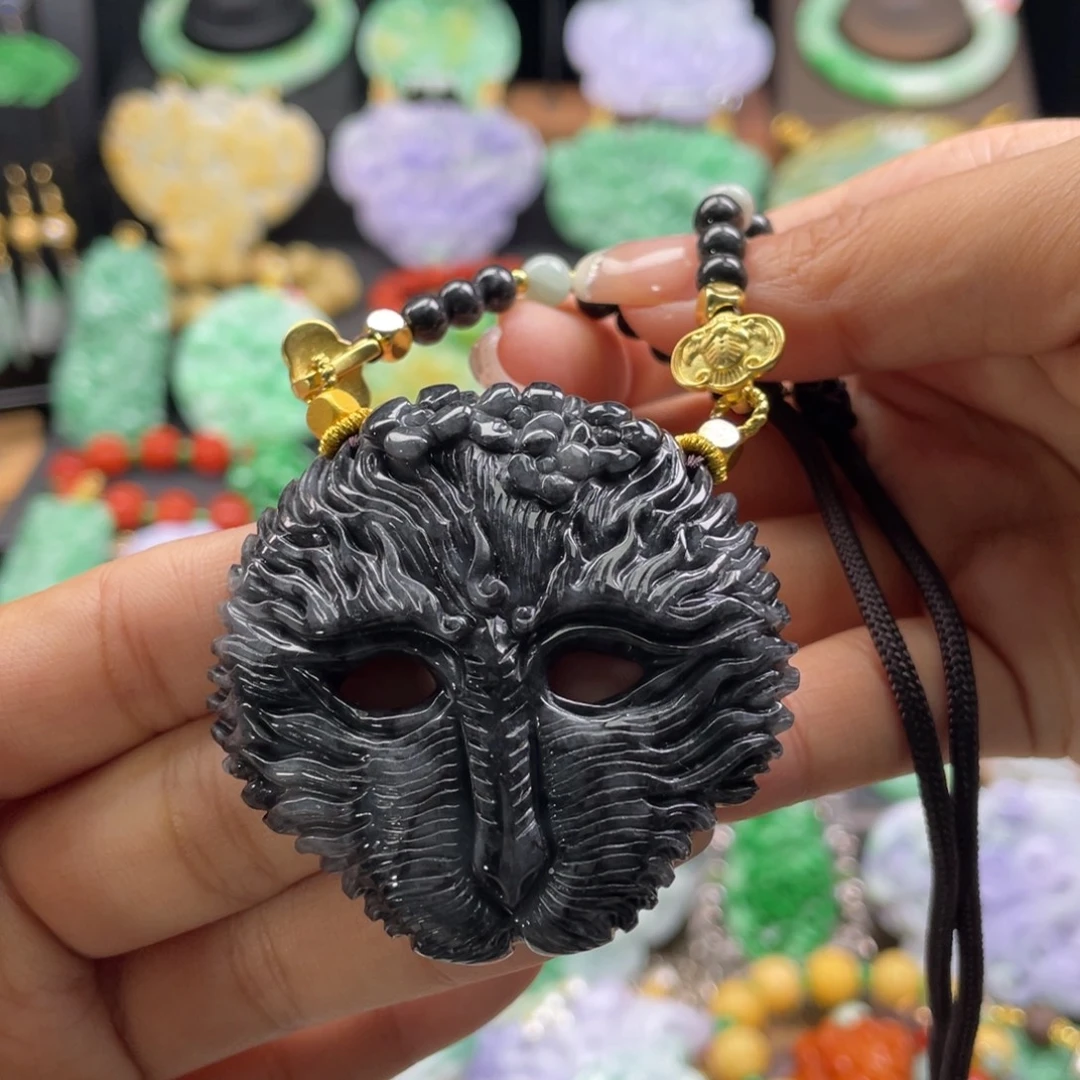 翡翠未镶嵌颈饰代编织