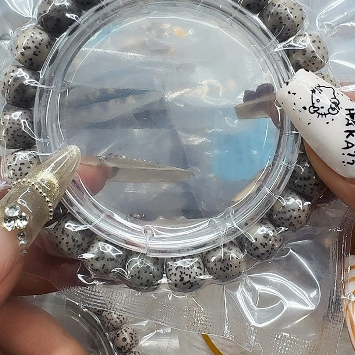 星月菩提手串442高端黑灰星月菩提10桶单圈