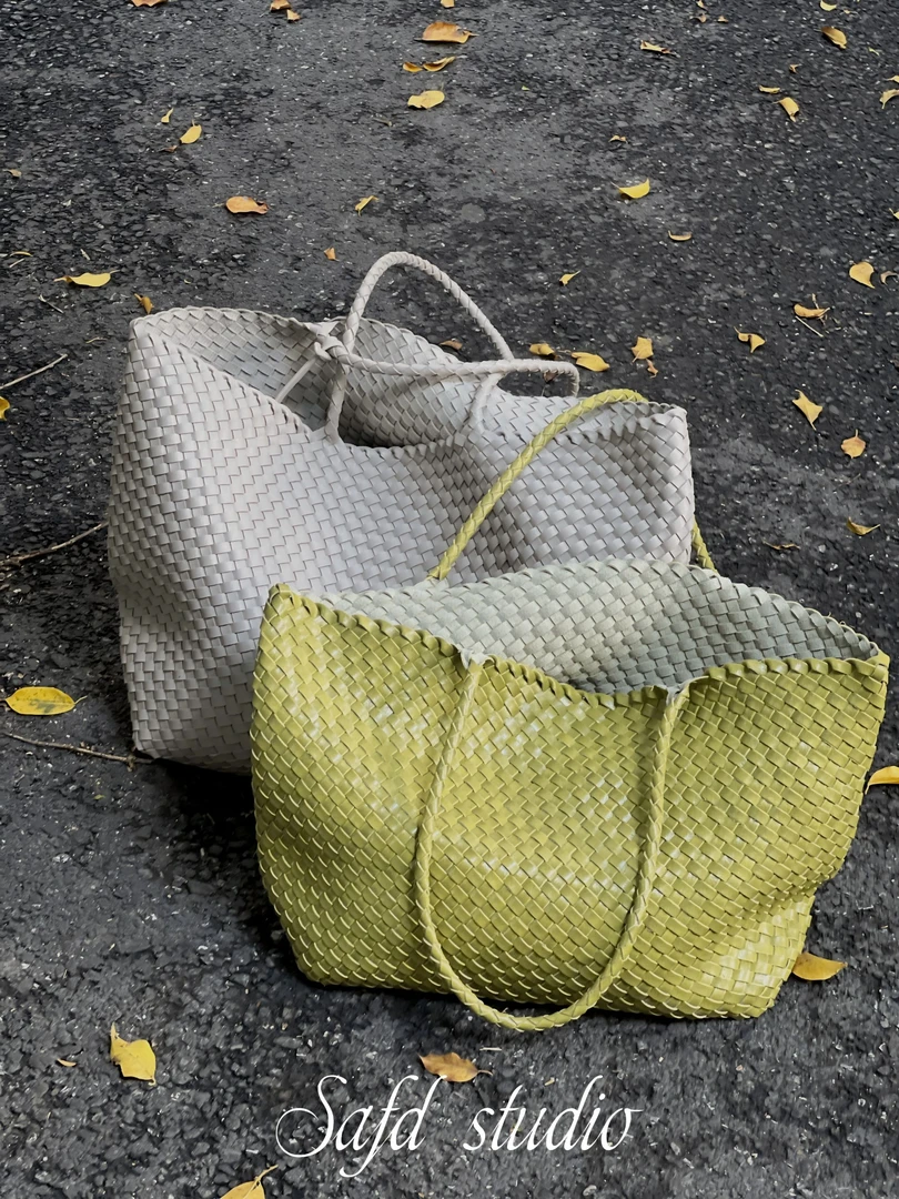 Macaria编织托特包百搭编织单肩包