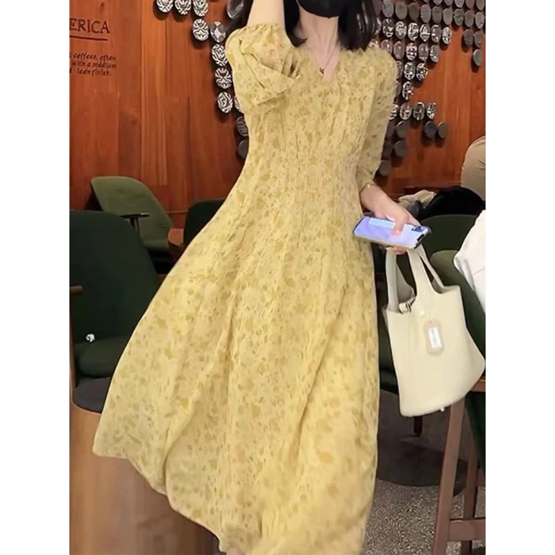 新品时尚优雅显瘦显白碎花连衣裙SDYY23040 812-F09