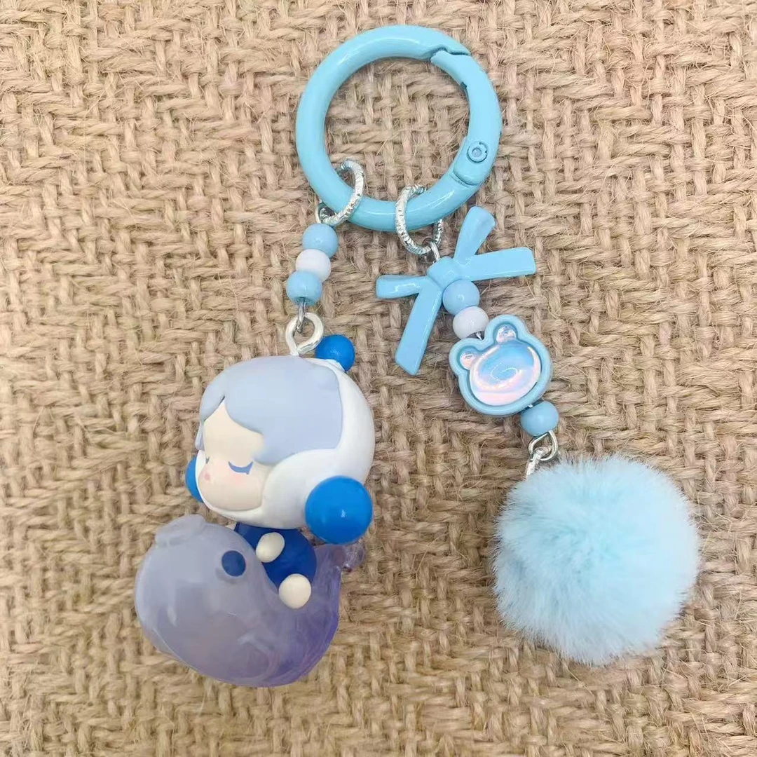POPMART正品萌粒DIY挂件锦鲤系列手办可爱摆件钥匙扣手机链