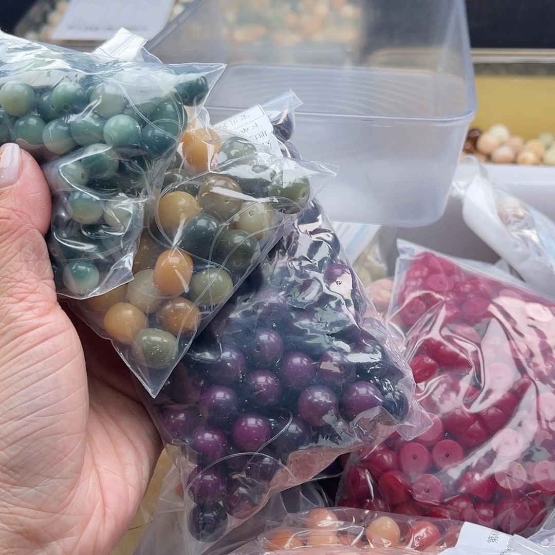 白玉菩提吊坠A/12mm/200颗锅底