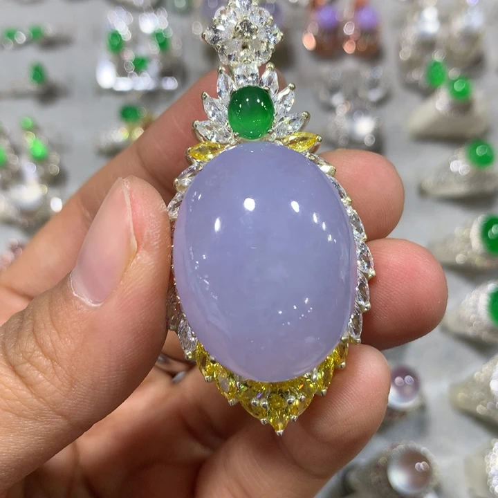 翡翠未镶嵌戒指铜托，卖裸石，需要二次镶嵌