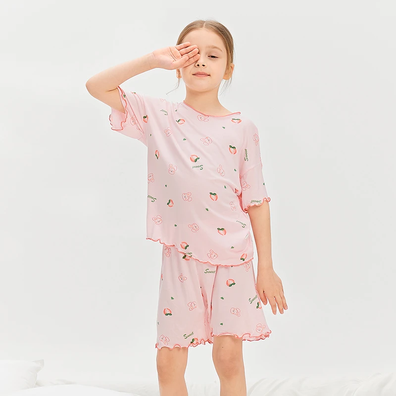 【海涛大叔】女童EcoCosy® 优可丝家居短袖套装LS24009