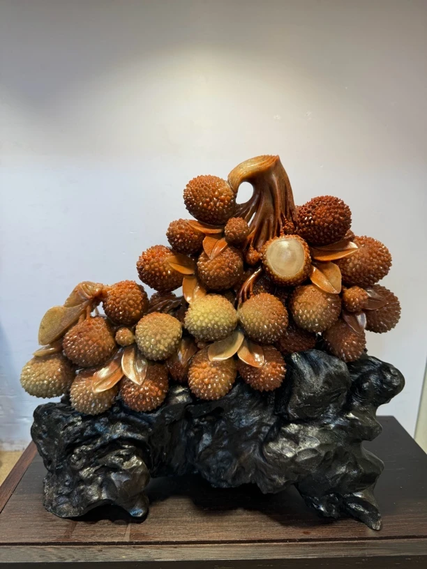 精品石雕山水摆件荔枝摆件（多样性发其一）