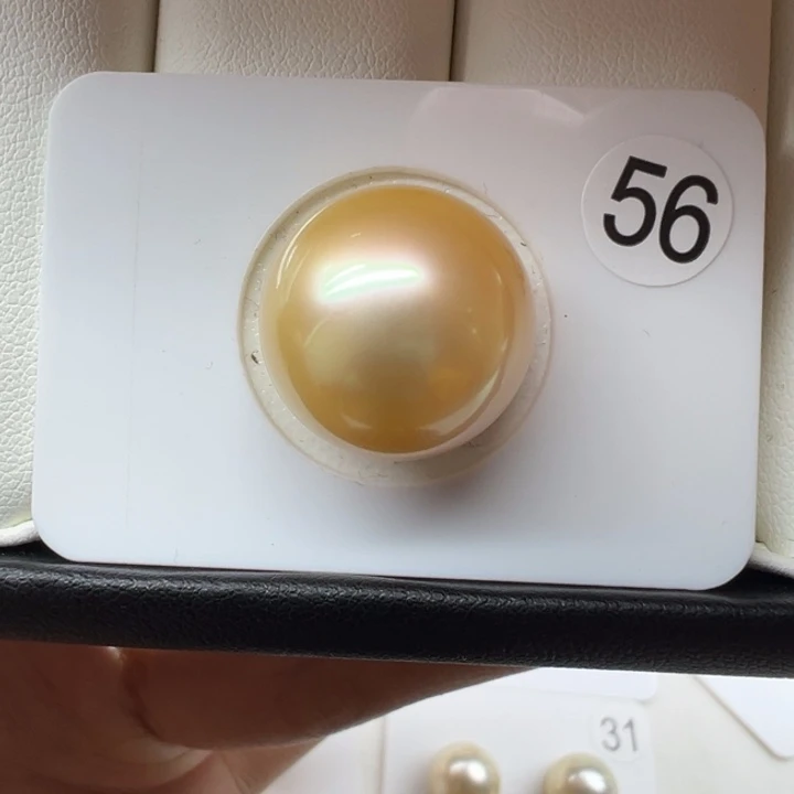 海水珍珠金珠裸珠16+mm未镶嵌