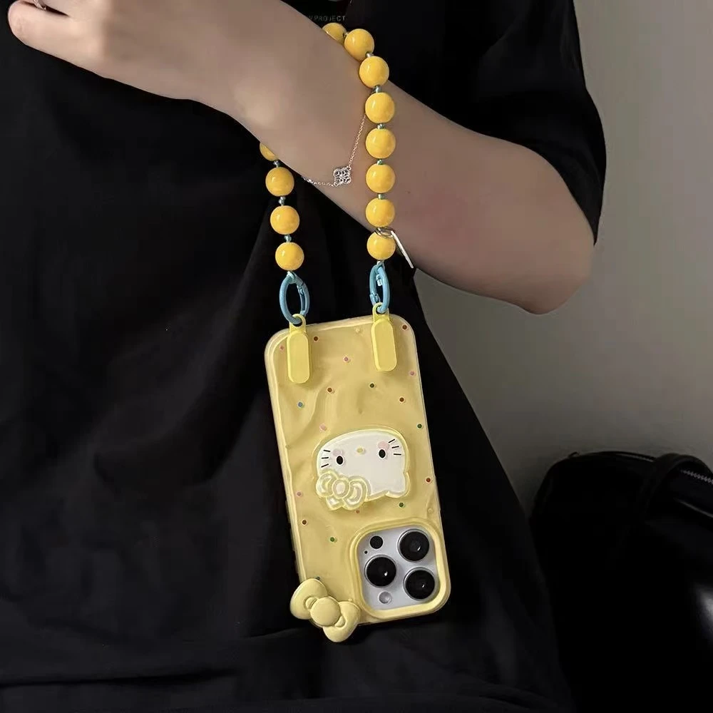 波点kt猫适用苹果16Pro手机壳iPhone15/14/13新款12全包11软防摔