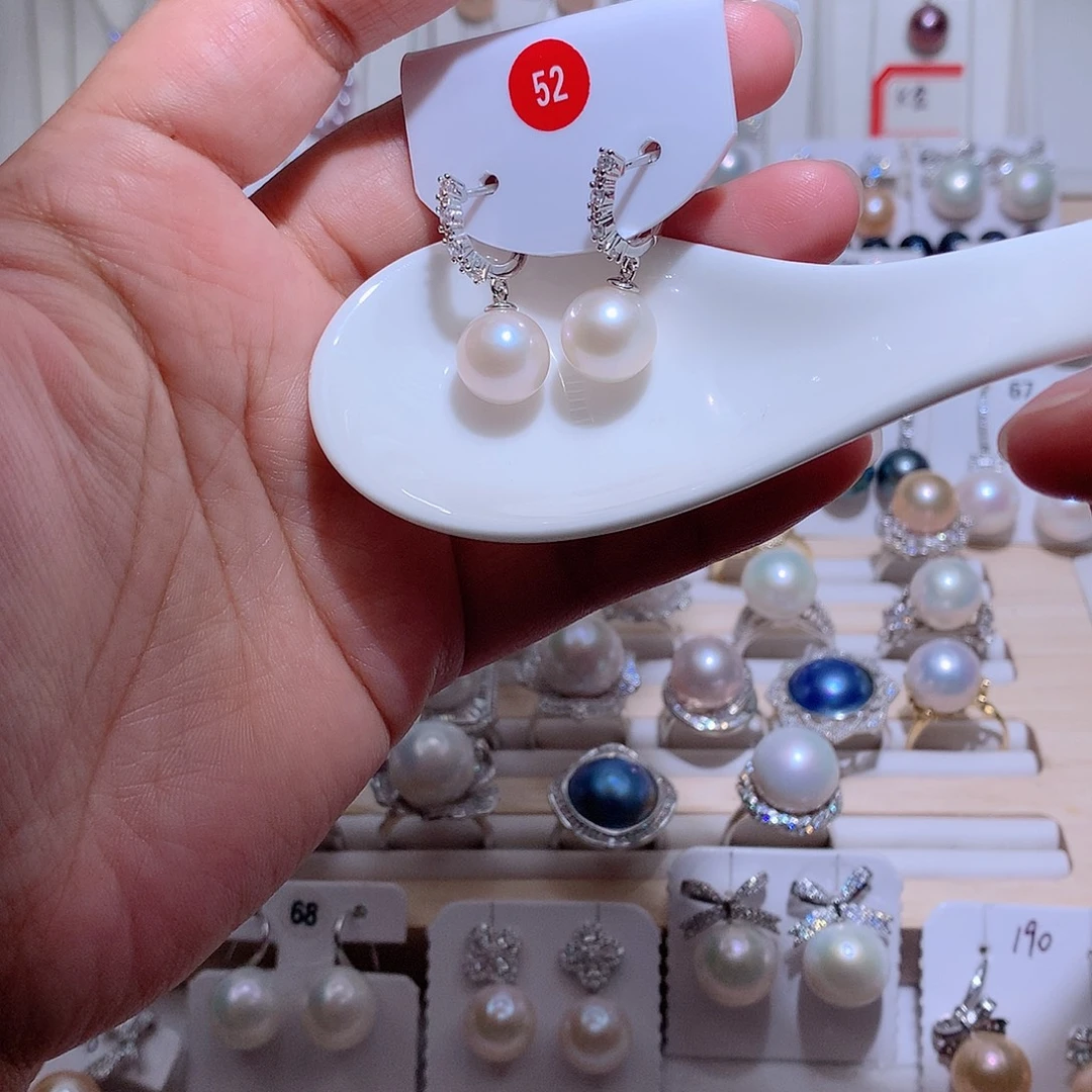 淡水珍珠未镶嵌耳饰CC11.3mm