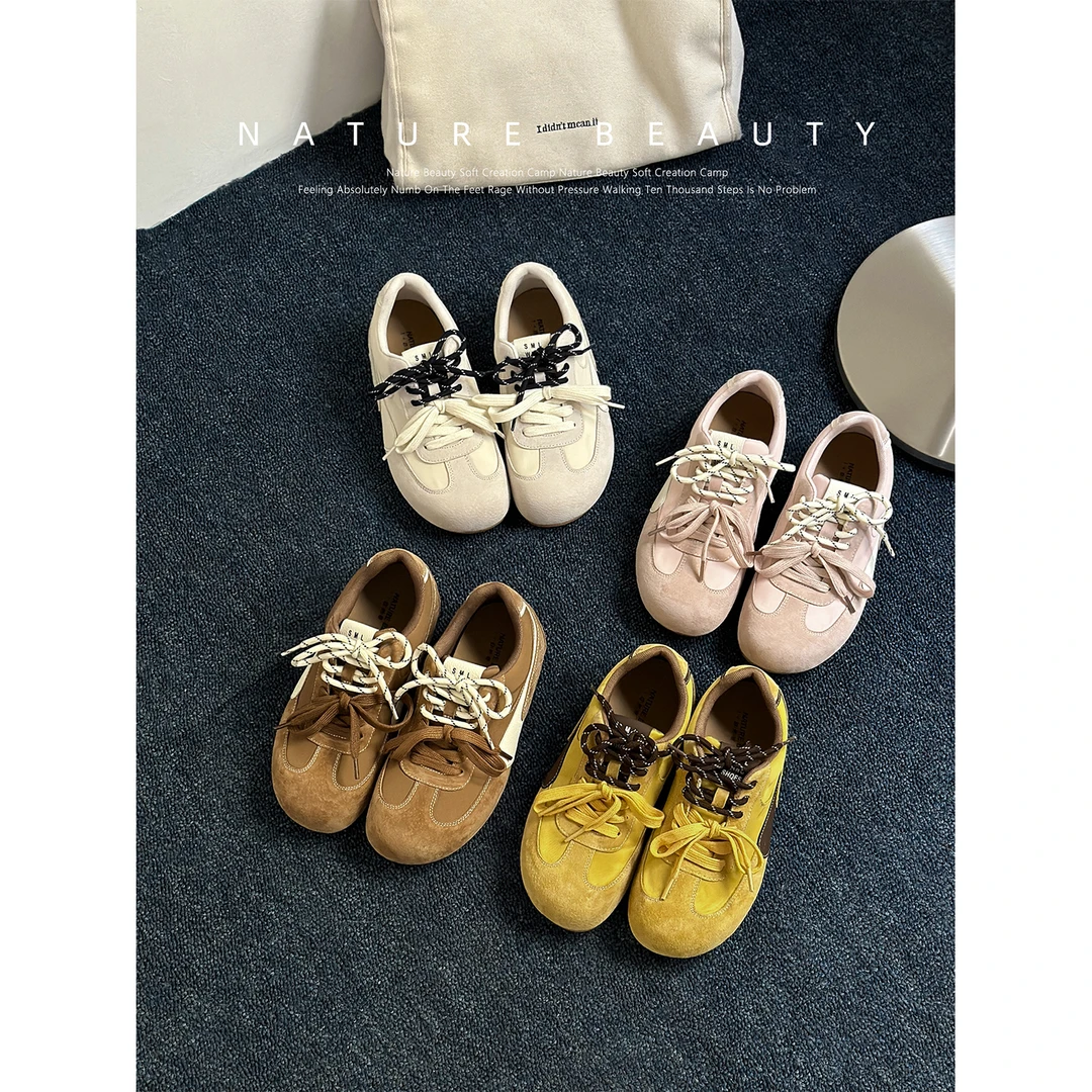 【软糖日记】自然卷新款2025浅口时尚休闲鞋学生运动鞋鞋子