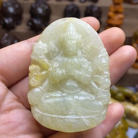 蛇纹石玉未镶嵌颈饰78