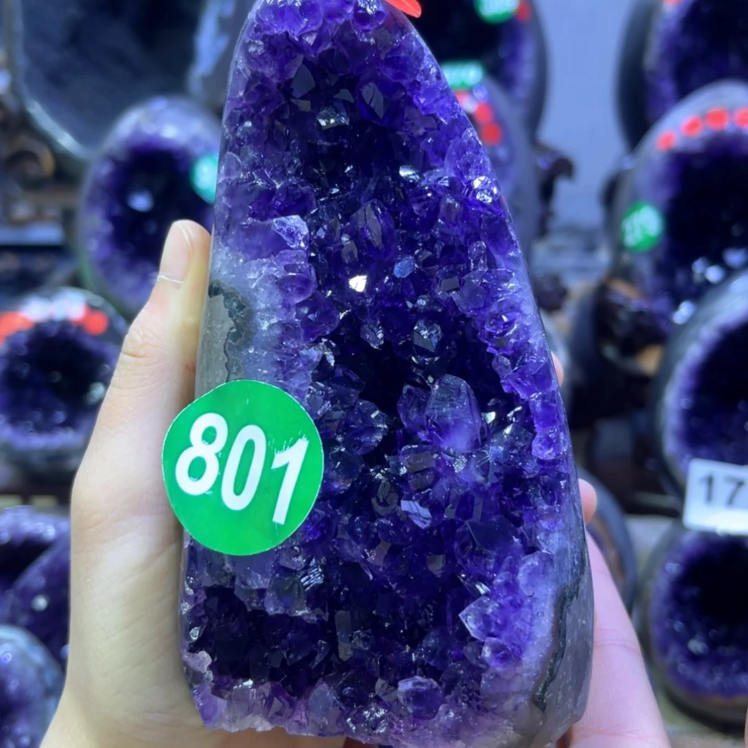紫晶摆件未镶嵌紫水晶