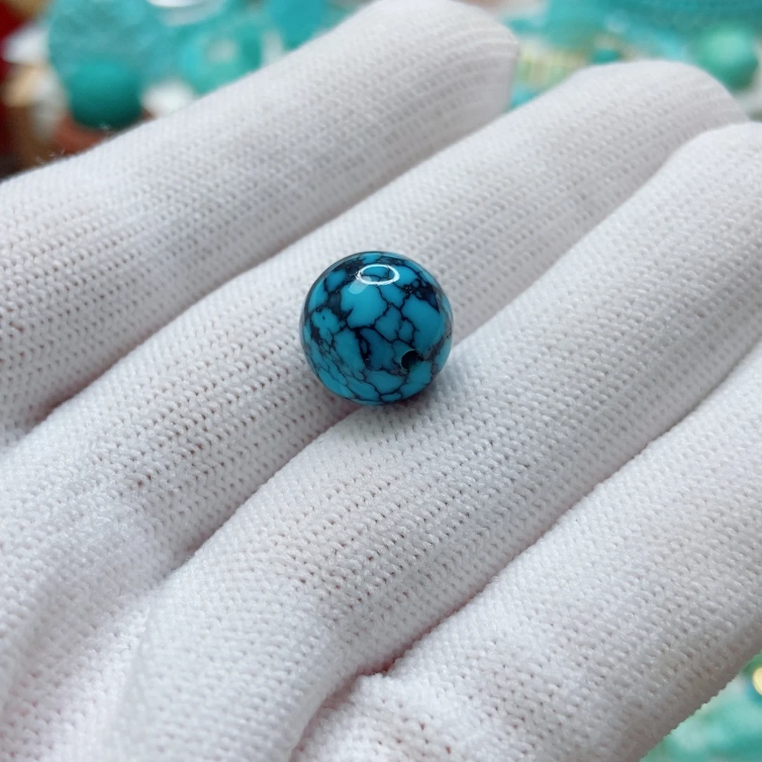 绿松石未镶嵌珠子11.9mm