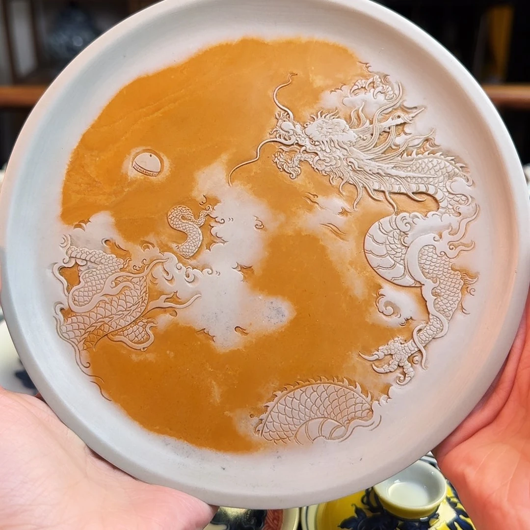 杯重工龙纹壶乘纯手绘