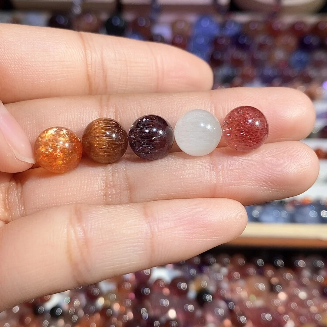 水晶多宝单珠打孔不退未镶嵌文*柠