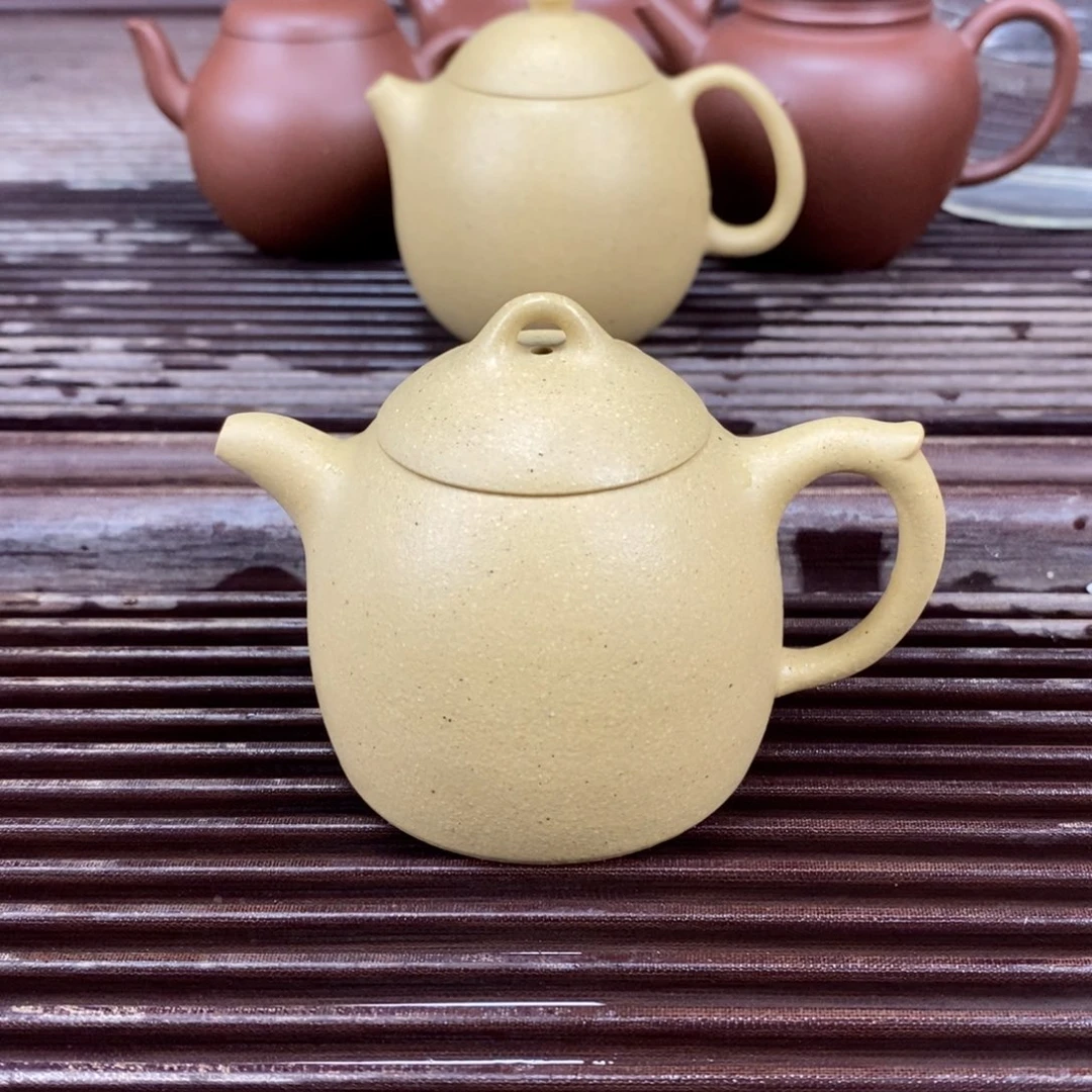 紫砂茶壶宜兴原矿紫砂壶全手工秦权130c