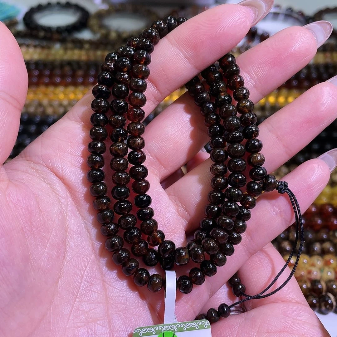 未镶嵌琥珀裸石5+血翳108