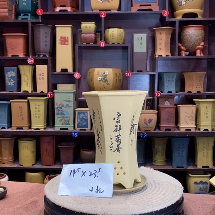 紫砂花盆紫砂花盆