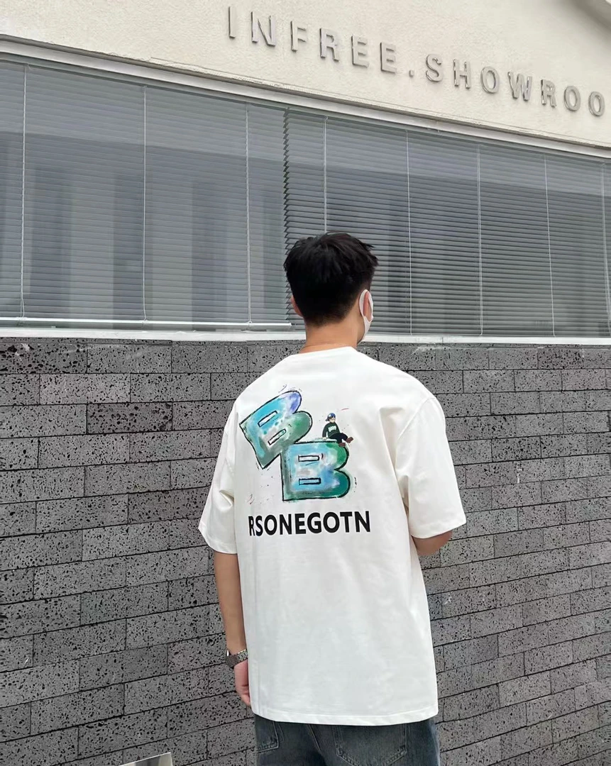 2025夏季新款休闲阔版T恤宽松时尚潮流百搭体恤