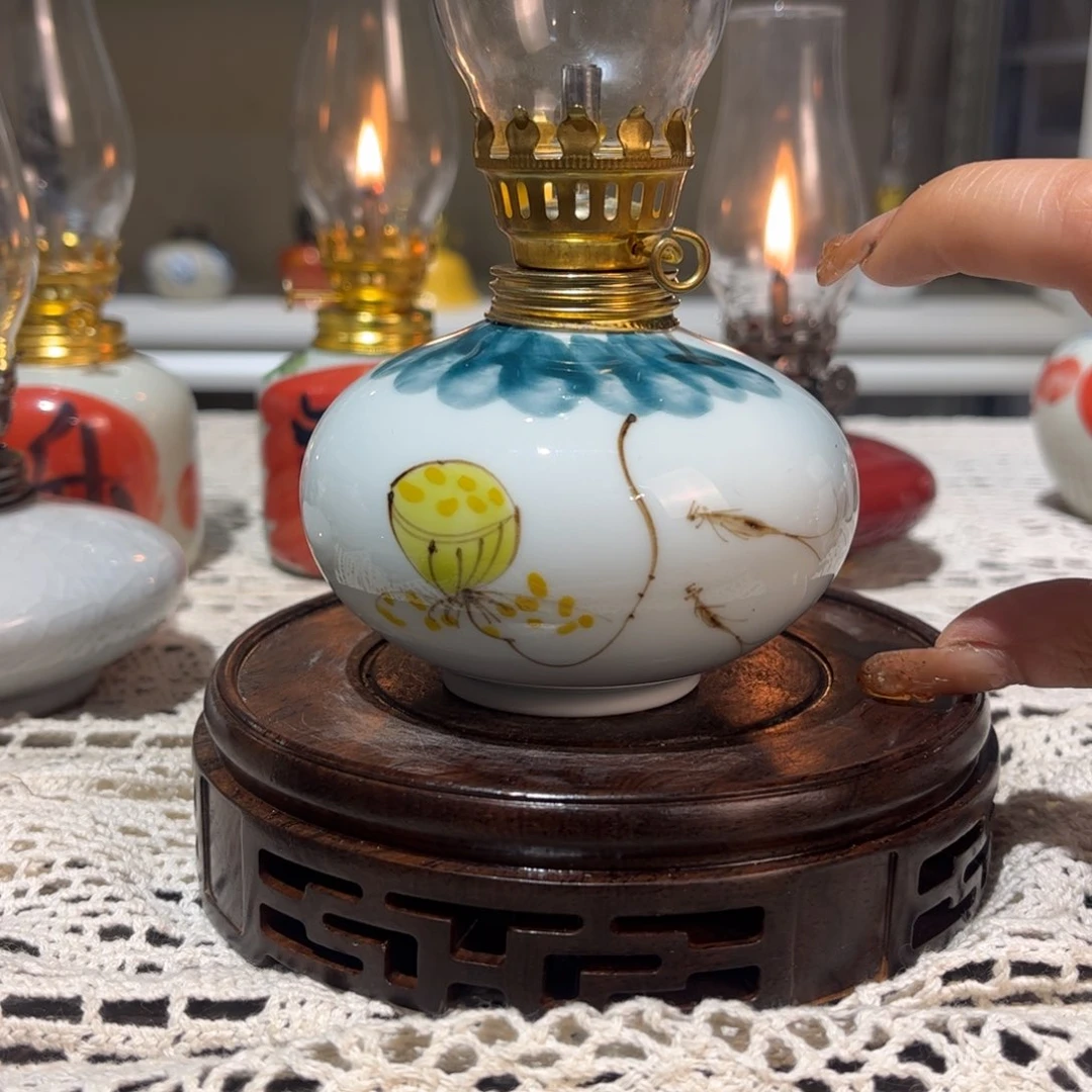 摆件景德镇陶瓷香薰灯
