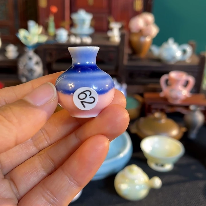 摆件微陶老王迷你花瓶