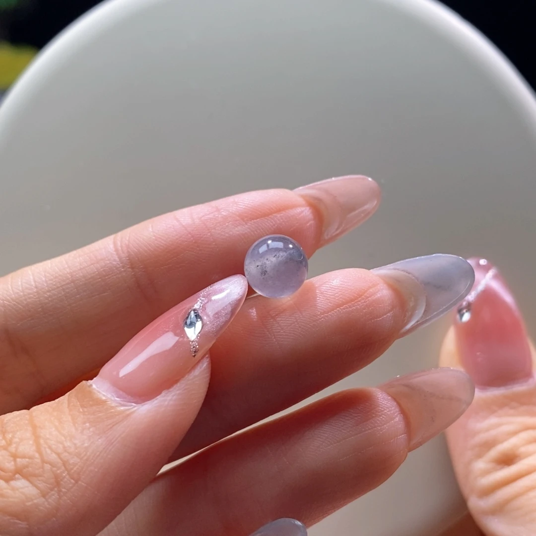 颈饰未镶嵌翡翠翡翠黑杠小珠8.3mm