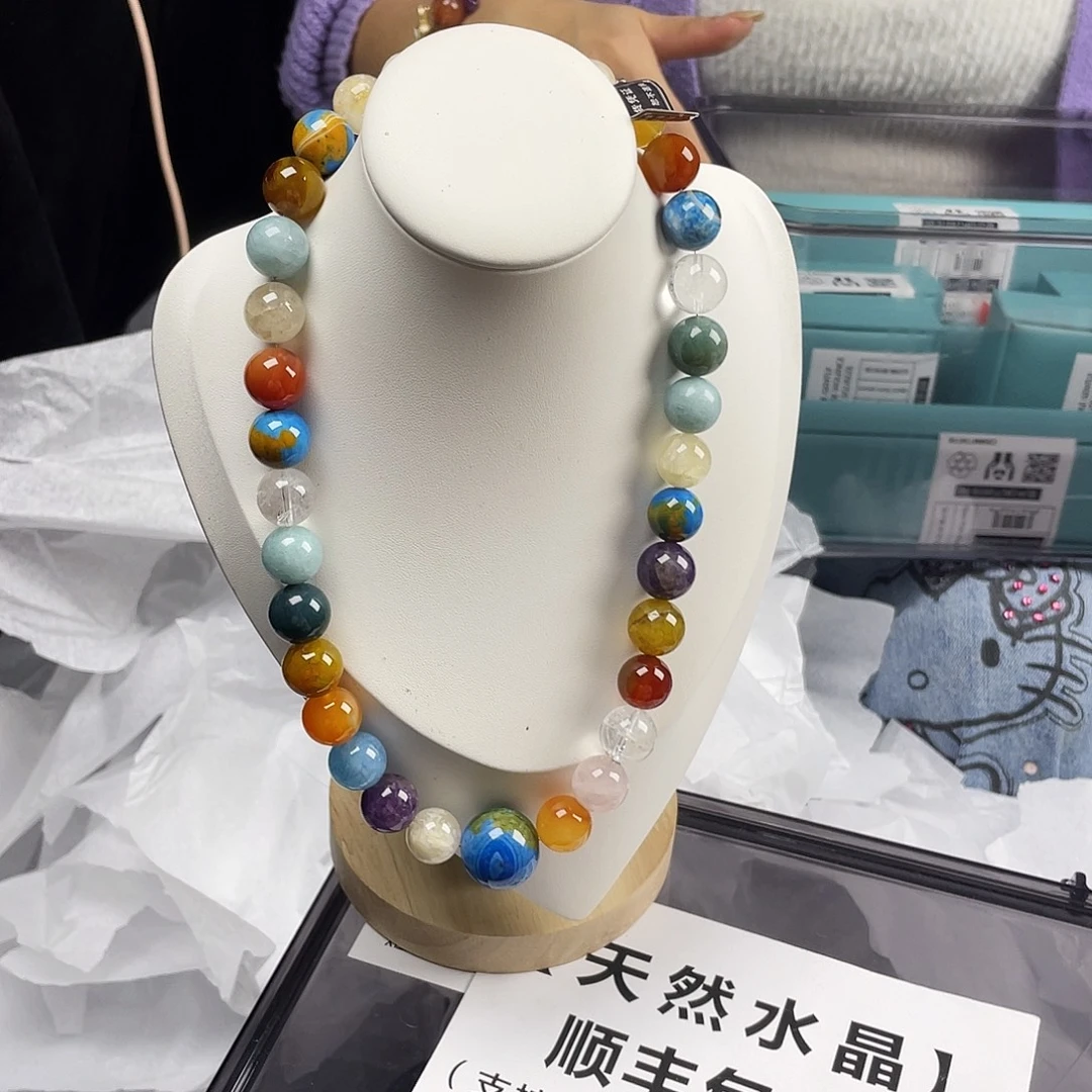 银S925镀金镶嵌手串水晶