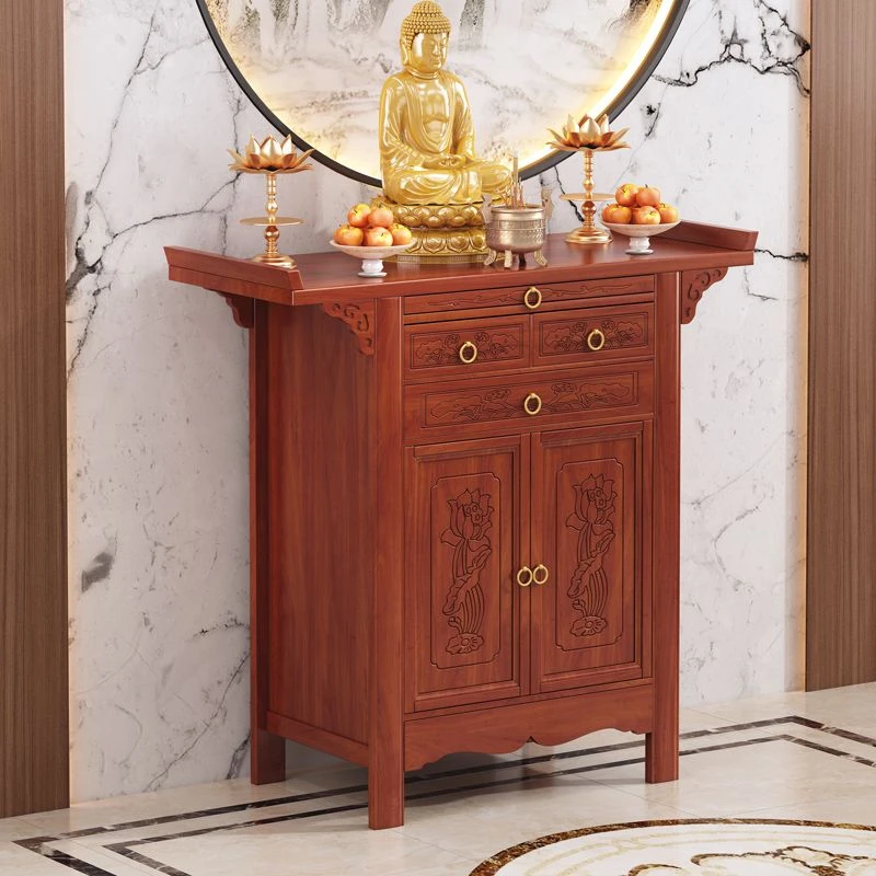 供桌香案家用经济型佛台现代客厅香火桌财神爷立柜农村客厅中堂柜