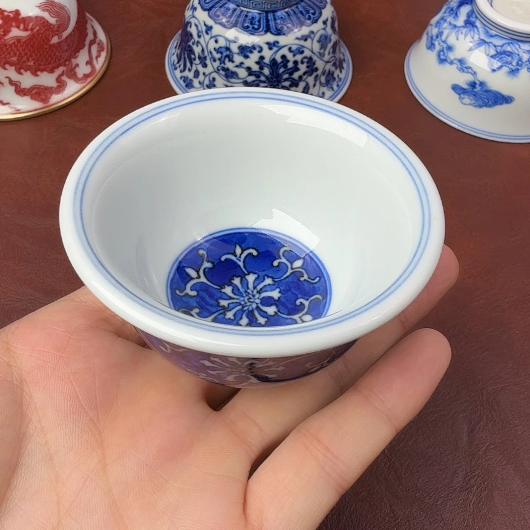 杯现代景德镇全手工全手绘茶具