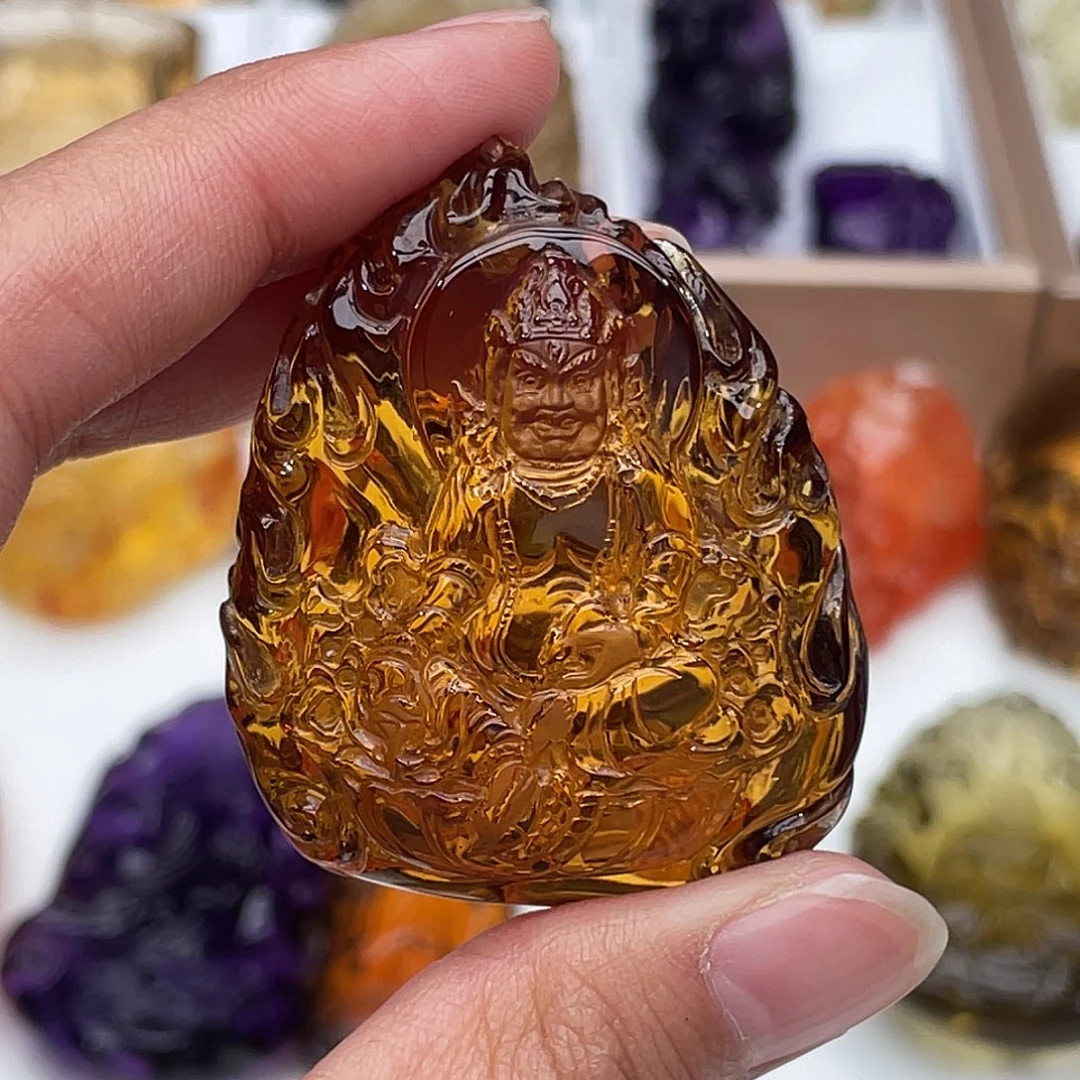 未镶嵌水晶颈饰定制吊坠黄财神