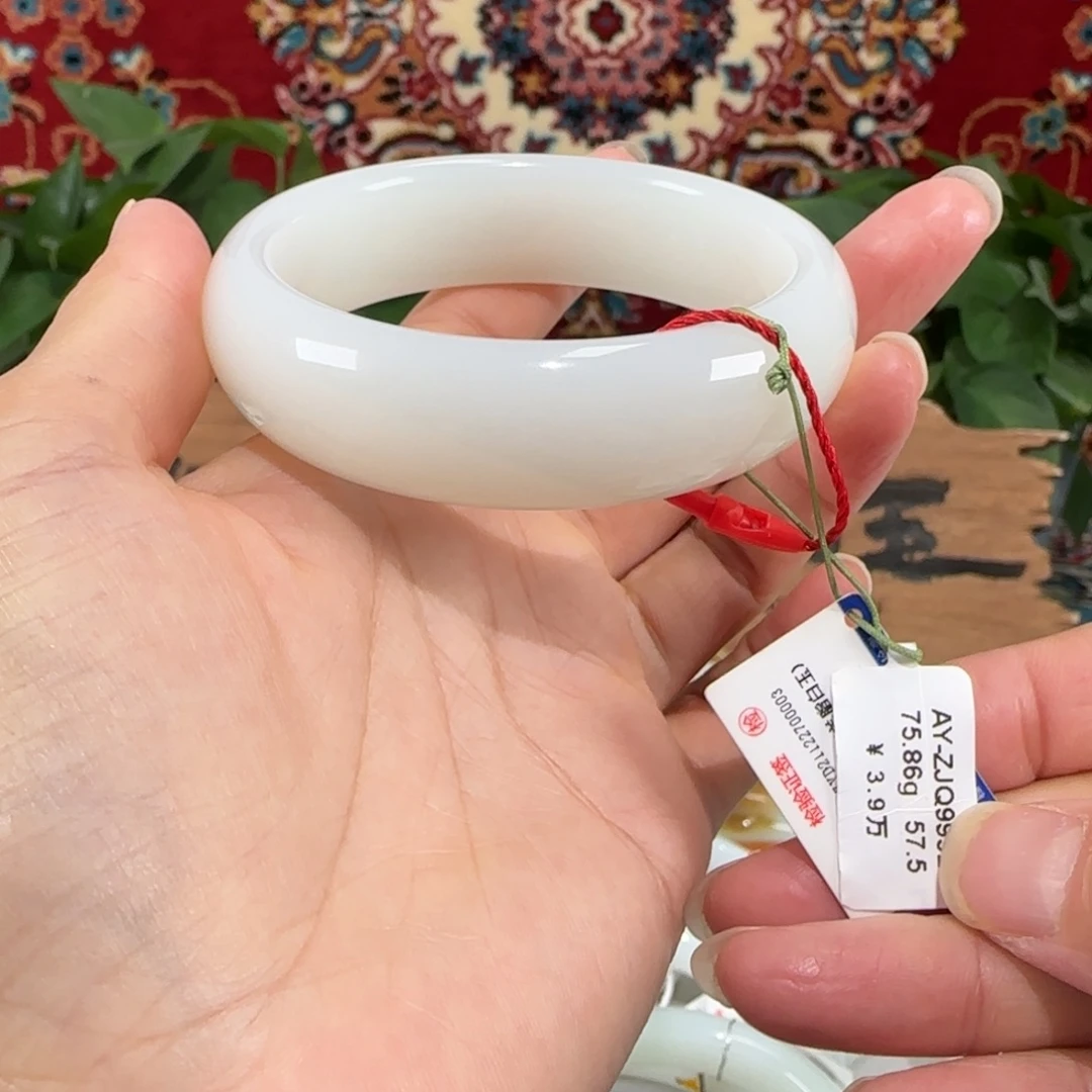 未镶嵌手镯和田玉天然和田玉手镯57