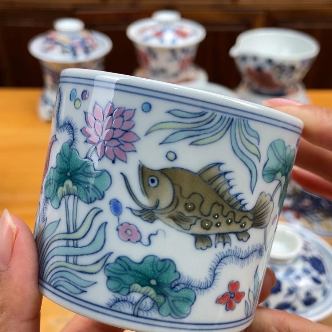 手绘现代茶具非古董